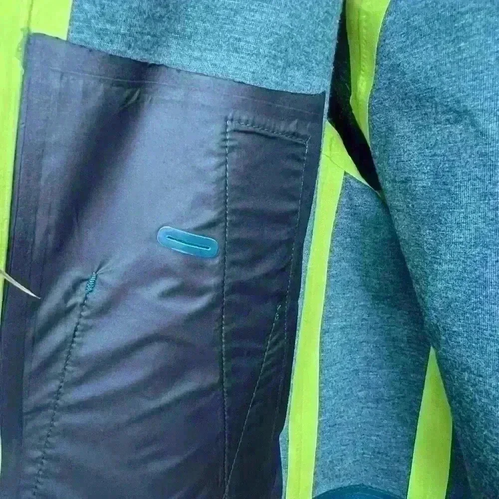 Lululemon $248 Rain or Shine Coat Trench Glyde Convertible Teal Blue Neon‎ Green